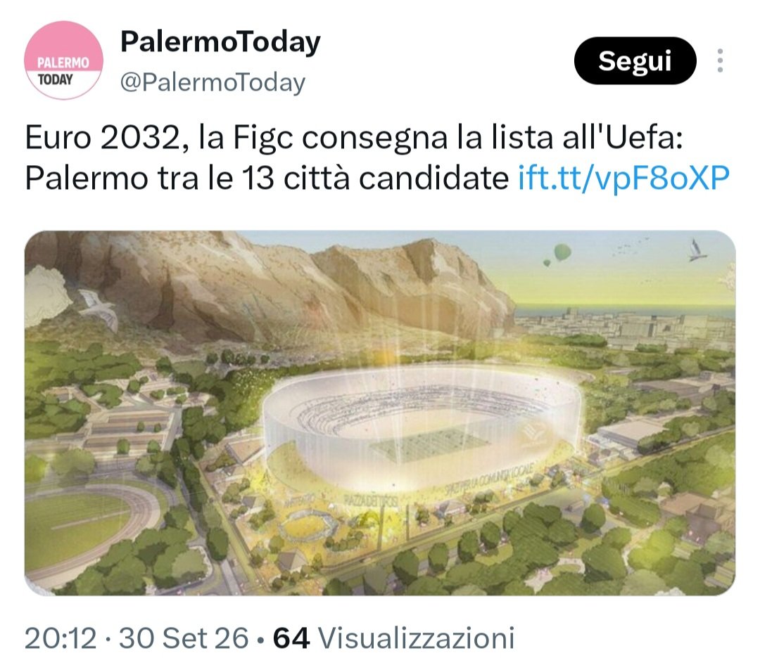 QuotidianoBN's tweet photo. ⚫️🔵 Nel comunicato #FIGC sulle candidature per #Euro2032 c’è un dettaglio che non è solo formale.
⚫️🔵 #Roma viene indicata esplicitamente con due impianti: l’#Olimpico e il progetto del nuovo stadio a #Pietralata. Napoli con il #Maradona.
🚨 Milano, invece, compare soltanto come città.
⚫️🔵 Non è un caso. Quando un dossier è considerato sufficientemente solido, la Federazione lo nomina.
❗️#Pietralata viene citato perché ha un iter amministrativo più avanzato.
⚫️🔵 Il nuovo San Siro, al contrario, è ancora un progetto da chiudere: render non ufficializzati, autorizzazioni assenti, ricorsi, divieti, lavori previsti non prima del 2027 e scadenza #UEFA che lascia pochissimo margine.
⚫️🔵 In altre parole: #Milano è in lista, ma non con la stessa certezza infrastrutturale con cui #Roma può mettere sul tavolo anche un impianto nuovo.
⚫️🔵 Per Euro 2032 non basta dichiarare un cantiere. Serve un impianto credibile nei tempi.
🚨 E oggi, su questo punto, la differenza si legge già nel comunicato.