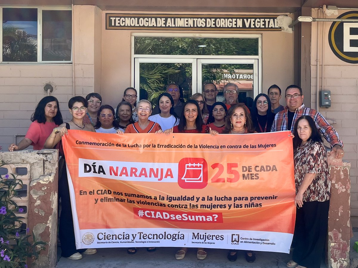 ciadmx's tweet photo. 🧡Cada día 25, en las distintas subsedes del #CIAD, nuestra comunidad se viste de naranja como símbolo de compromiso con la prevención y erradicación de la violencia contra las mujeres y las niñas. https://t.co/7O0ps6rkkJ