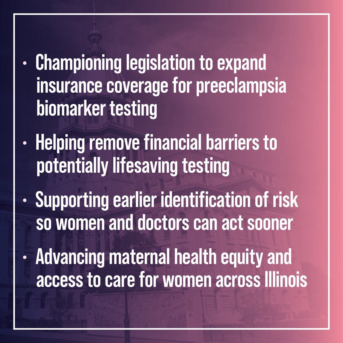 replilly78's tweet photo. Expanding access to preeclampsia testing meansearlier risk detection, fewer financial barriers, and better care for Illinois mothers and babies. 💜 

#MaternalHealth #Illinois #Preeclampsia https://t.co/lGsIvTskWV