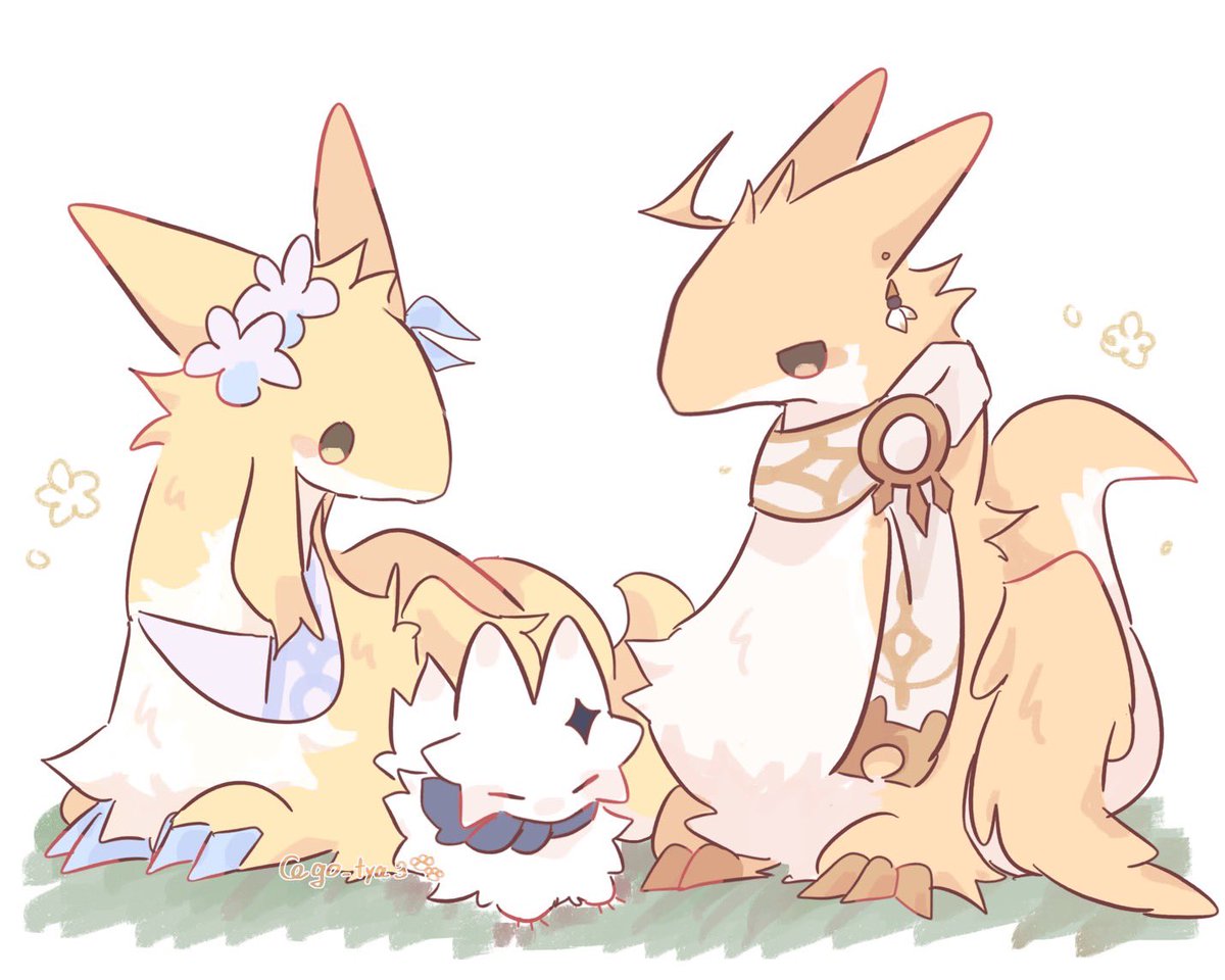 go_tya3's tweet photo. 双子ドラゴン🐉 https://t.co/rhAKjGNV3Q