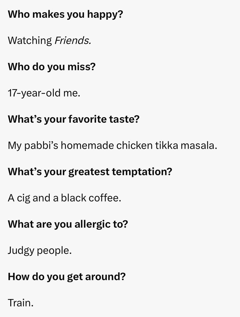 idkanyothergrls's tweet photo. Q. What do you love?
Bo. My name.

Q. What doesn’t make sense?
Bo. People who don’t like cats.

Q. What’s your biggest temptation?
Bo. A cig and a black coffee. 

Q. What are you running from?
Bo. I hate running.

Q. What are you ignoring?
Bo. Too many things. https://t.co/uVIm5dH3oP