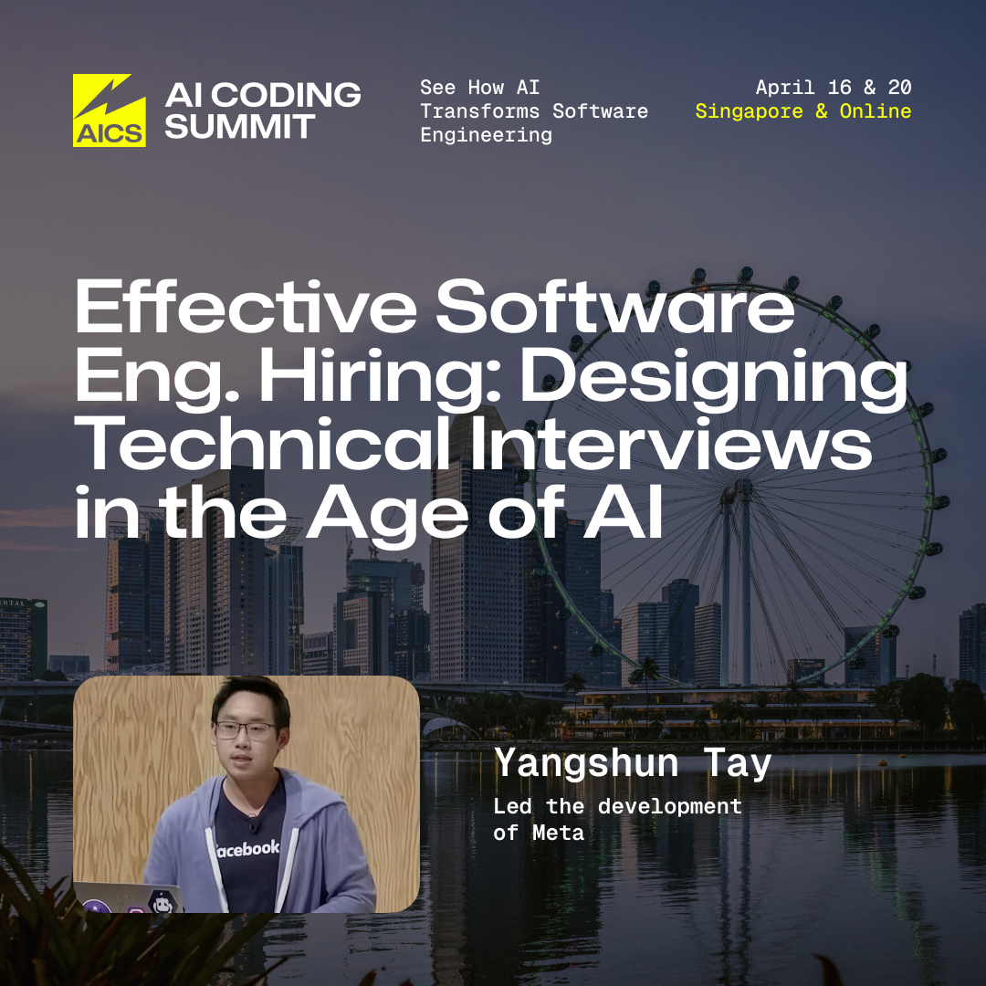 AICodingSummit's tweet photo. What happens when AI meets frontend engineering and design?👀

@yangshun is exploring exactly that at AI Coding Summit Asia. Former @Meta engineer and creator of Docusaurus 2, he’s bringing a unique perspective on the future of coding.

Learn more: https://t.co/YBaWVGcMfO https://t.co/llxGzT8ErC