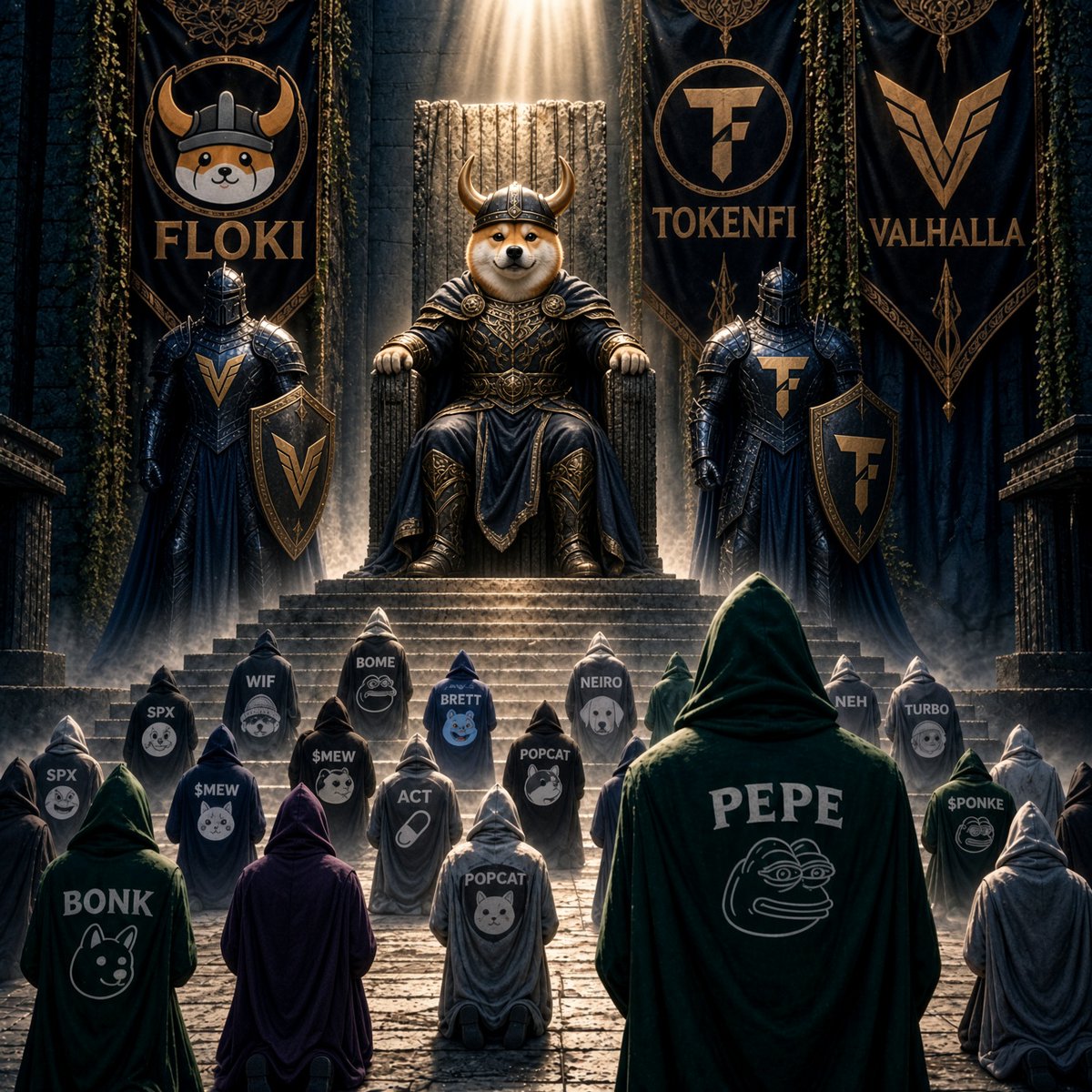 kripdolar25's tweet photo. ⚔️ The throne is waiting.

🐕 $FLOKI brings the community, the vision and the battle-tested ecosystem.
🏛️ $TOKENFI brings the RWA narrative and real-world utility.

One builds the culture.
One builds the infrastructure.

And when FLOKI meets TOKENFI + Valhalla…

The story gets bigger. 🔥

#FLOKI #TOKEN  #FlokiFi #Valhalla #RWA #Al #ETH #BNB