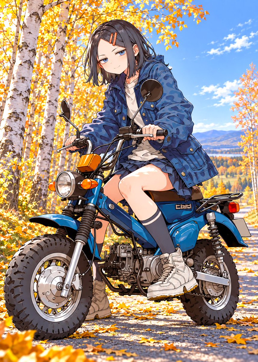 gufutokuku999's tweet photo. 『原付女子物語』
ミニバイクと秋の道東 https://t.co/ccsqz1pva9
