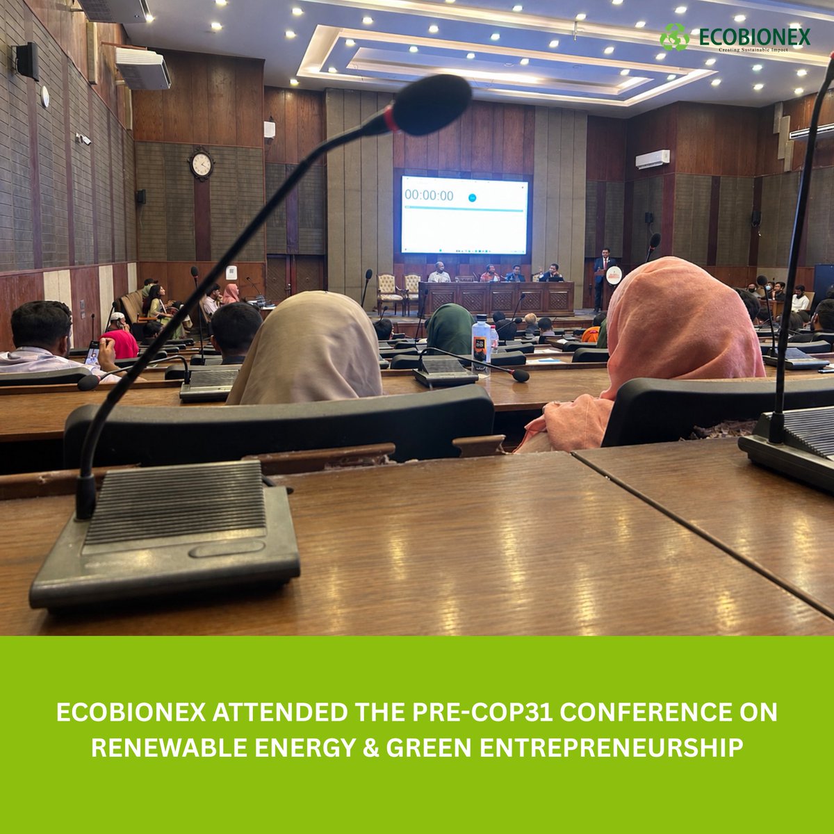 shitavahmed's tweet photo. ECOBIONEX participated in the Pre-COP31 dialogue, exploring opportunities around renewable energy, green entrepreneurship, climate innovation, and sustainable development in Bangladesh.

#PreCOP31 #circulareconomy #recycling #sustainability #greenbusiness #RenewableEnergy https://t.co/cnrvcjxdJn