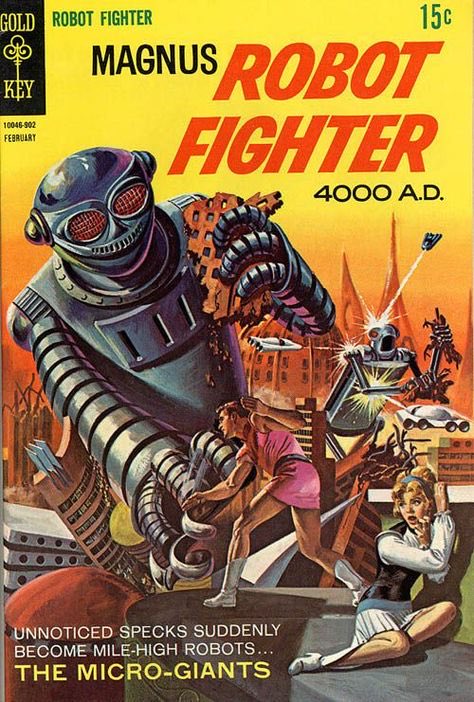BrianWPrescott's tweet photo. Magnus #RobotFighter 4000 A.D. π€β‘οΈ The Micro-Giants #GoldKey π https://t.co/vzlwhDSHF4