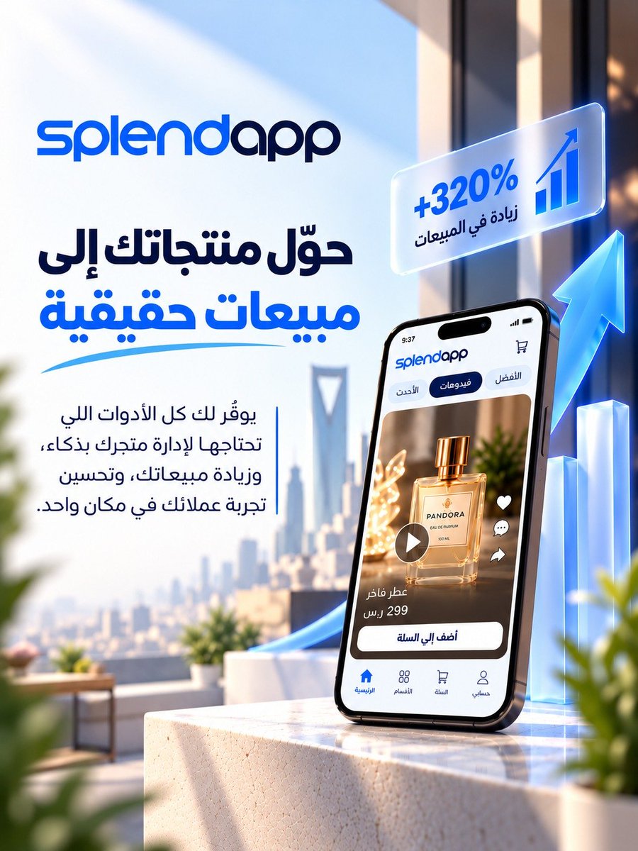 SplendApp's tweet photo. حوّل منتجاتك لمبيعات أكثر، وخلّ إدارة متجرك وتجربة عملائك أذكى مع سبلينداب https://t.co/RI8IBhG7Nc