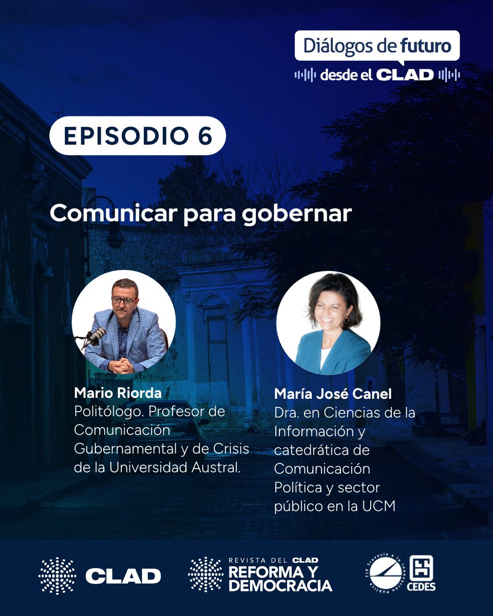 CLAD_Org's tweet photo. 🎙️ ¿Cómo construir confianza y legitimidad en un contexto de creciente desconfianza institucional y audiencias fragmentadas?

Escucha el nuevo episodio del podcast del CLAD en:

▶️ YouTube: https://t.co/vGu7OS5Ia3
▶️ Spotify: https://t.co/puK3rKAxmt https://t.co/6f0aHmrhQx