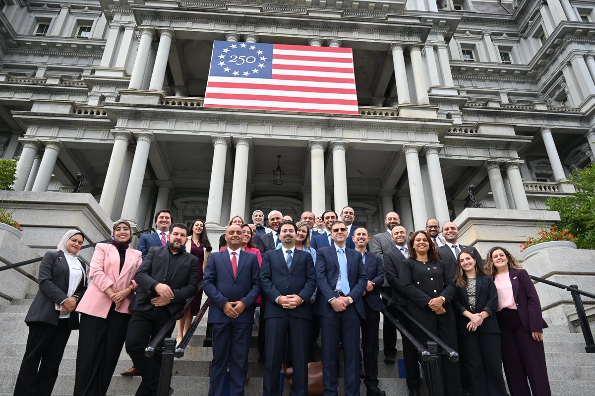 USTDA's tweet photo. #ICYMI USTDA hosted energy leaders from 🇪🇬🇯🇴🇲🇦 in the U.S to explore 🇺🇸 #LNG technologies and deepen cooperation. Highlights included hearing from the President’s National Energy Dominance Council at the @WhiteHouse and traveling to TX to meet w/ LNG infrastructure companies. https://t.co/HQFgROtI5h