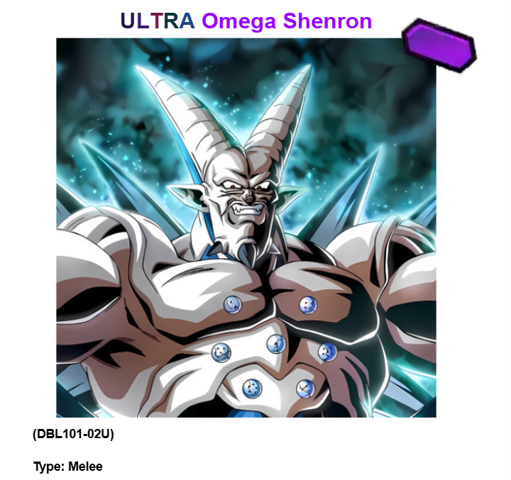 uri_delaparra8's tweet photo. THE PINNACLE OF THE SHADOW DRAGONS!!!
ULTRA OMEGA SHENRON JOINS THE FIGHT!! This absolute powerhouse comes with a new mechanic, Territory Action, which is similar to Dokkan's Domains: it allows Omega to create a field effect that affects every character in the battlefield!! https://t.co/f38Oj35LIR