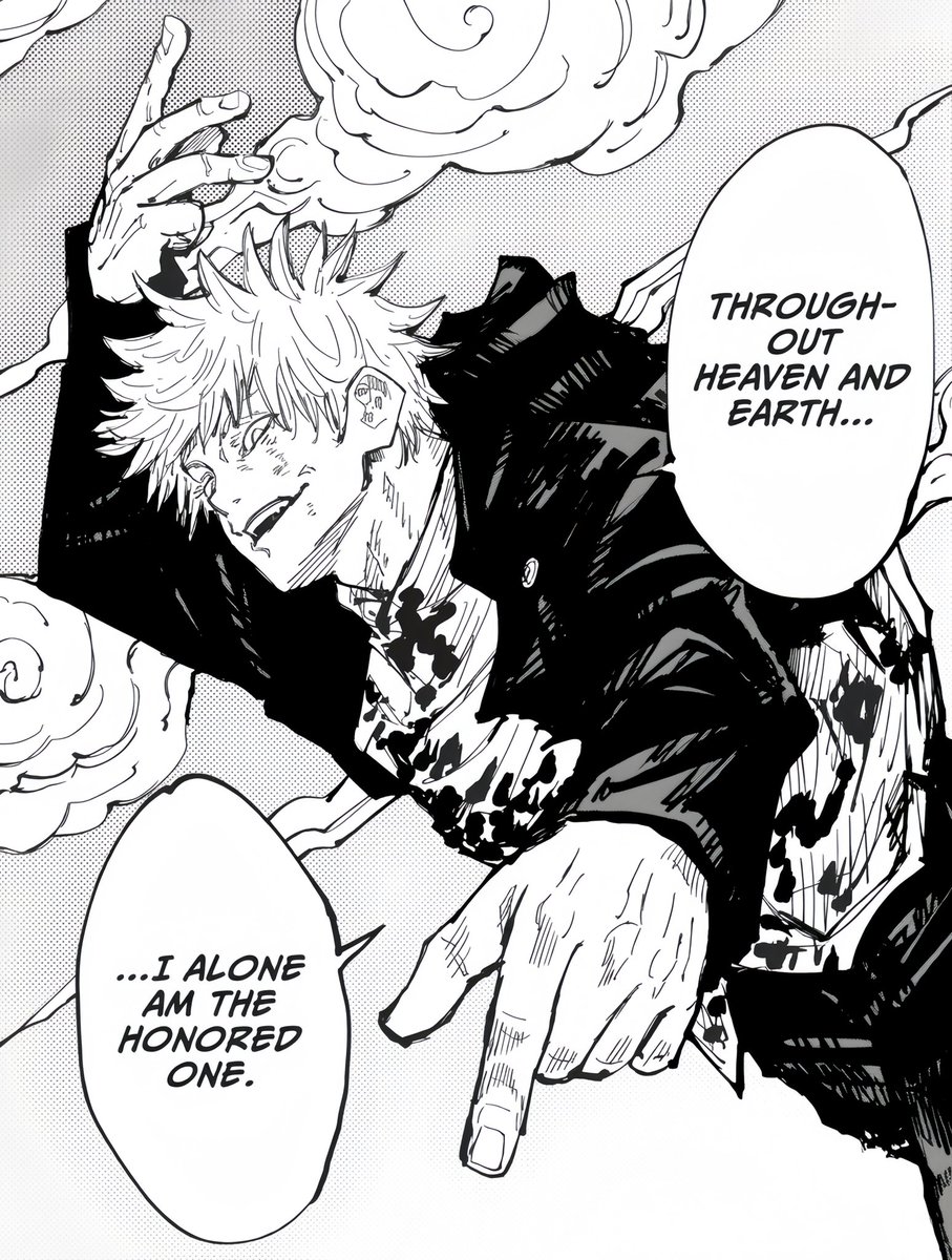 gojosual's tweet photo. one of the greatest gojo lines ever gege truly ate this https://t.co/4xBxXxnlRK