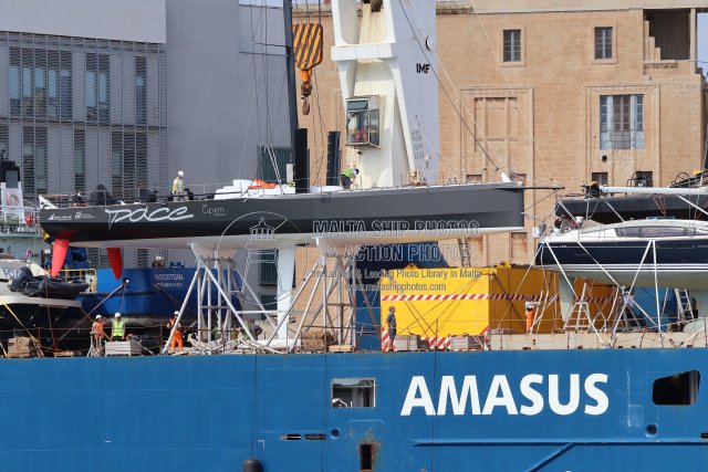 Shipguru's tweet photo. #middlesearace #Arrival of the #volvo70 #racingsailingyacht #PACE as #deckcargo aboard #MPP #EEMSLIFT_HENDRIKA at #grandharbourmalta - 30.09.2026 - https://t.co/uAH1qB1RZf -NO PHOTOS can be used or manipulated without our permission @RolexMiddleSea @AmasusEemshaven @worldshipsoc https://t.co/08cfGTkxB8