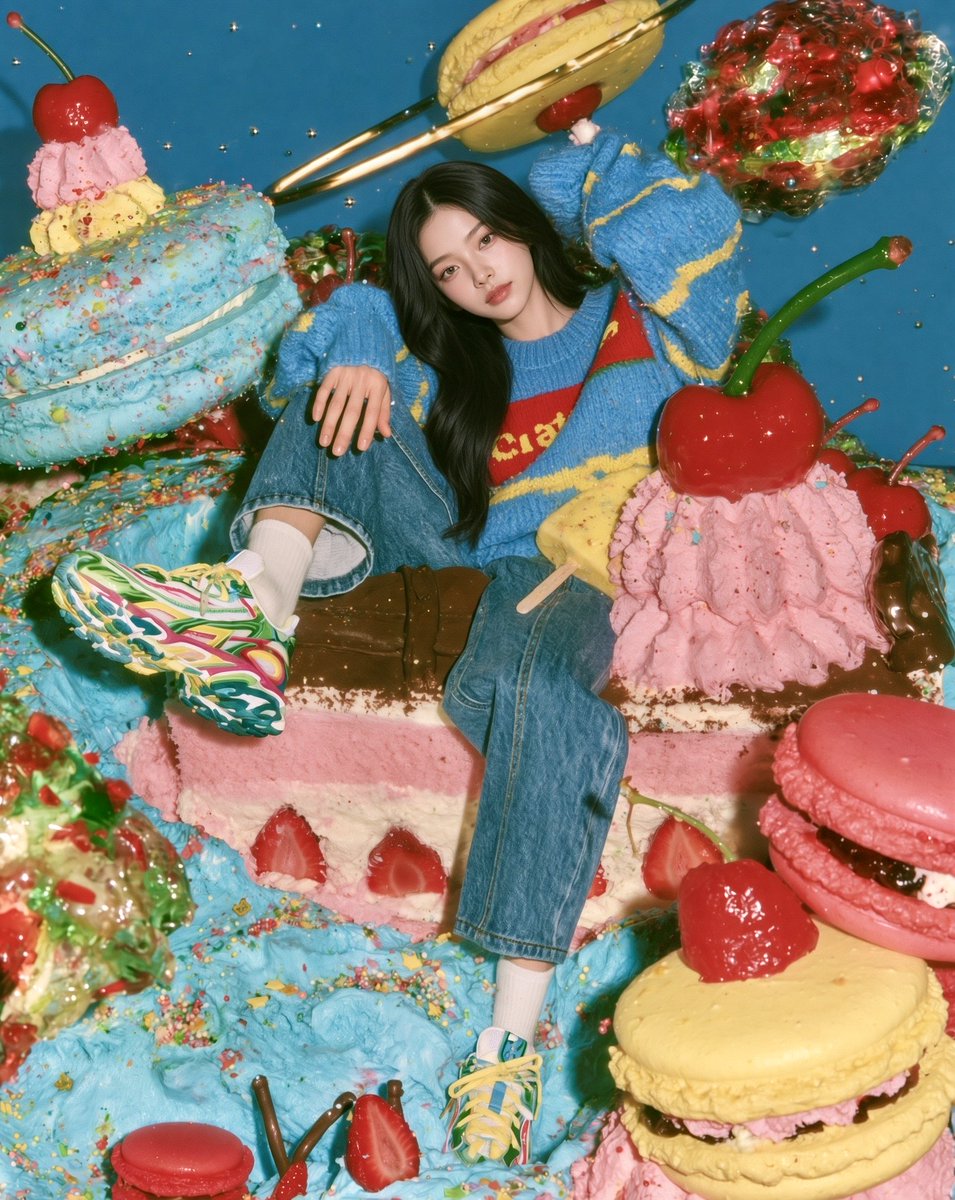 cleanbell2's tweet photo. 마카롱이 궤도처럼 돌고, 체리가 별보다 가깝다.
#VELLA #CandyLand #SugarSet #AIArt #AIillustration #DigitalFashion #Macaron #CherryGirl #KnitLook #AfterlightArchive #Cleanbell #WhimsicalFashion #StudioCandy https://t.co/hbNworNw4H