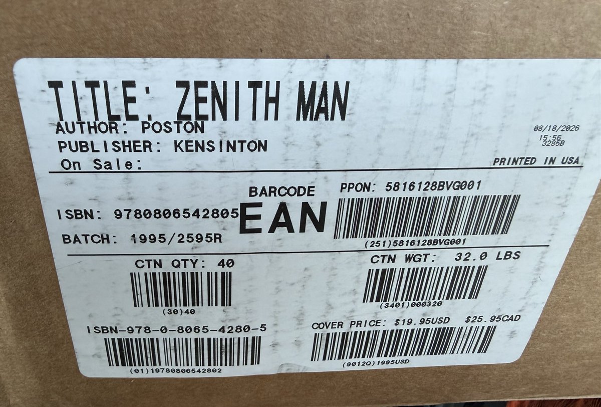 RealZenithMan's tweet photo. PAPERBACK PUBLICATION DAY!
What a journey! Thank you readers for being a part of it. 
Remember, all PAPERBACK orders and sales this week go into the first-week sales calculations. These pics are: a trial week classic, Alvin’s visit to Heritage High three years ago today, and a full box of paperbacks arriving at a store.