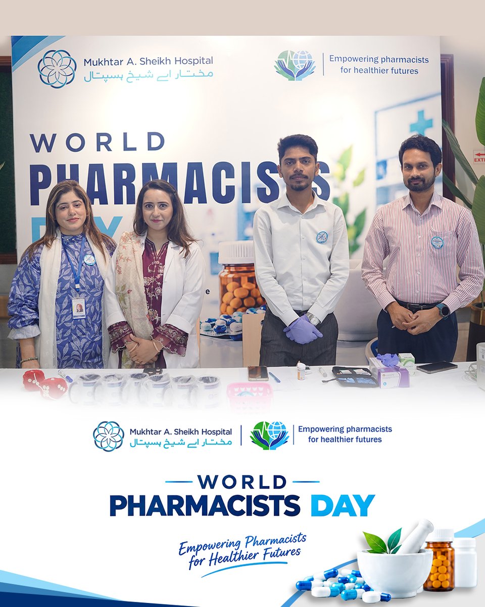 mashospitalx's tweet photo. MASH celebrated World Pharmacists Day with a range of engaging & informative activities, including a free diabetes and blood pressure screening booth, interactive quizzes, and a poster competition.
#WorldPharmacistsDay #EmpoweringPharmacists #MASHCares #Pharmacists #Healthcare https://t.co/eNd4zFmQUL