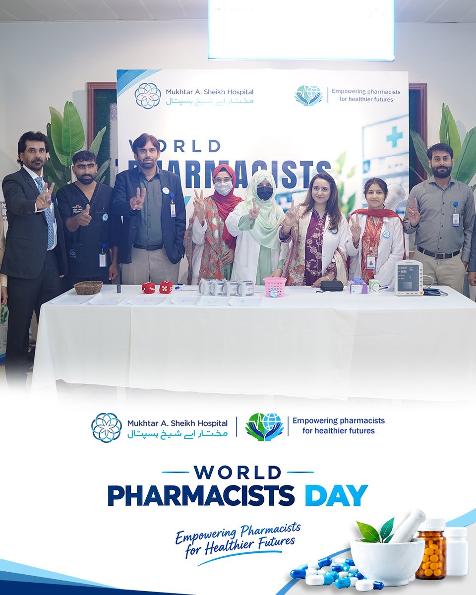 mashospitalx's tweet photo. MASH celebrated World Pharmacists Day with a range of engaging & informative activities, including a free diabetes and blood pressure screening booth, interactive quizzes, and a poster competition.
#WorldPharmacistsDay #EmpoweringPharmacists #MASHCares #Pharmacists #Healthcare https://t.co/eNd4zFmQUL