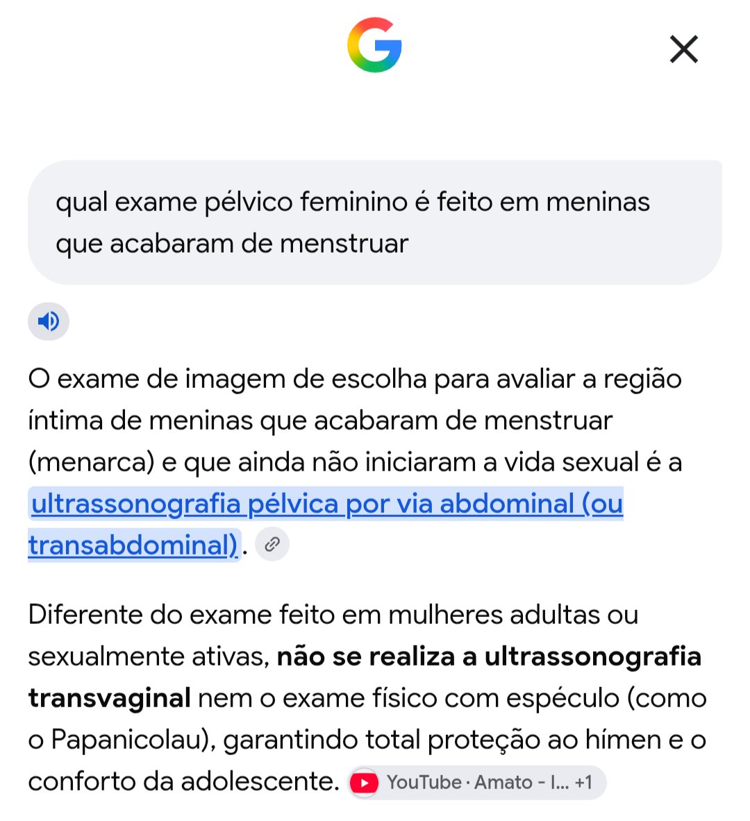 Marco57P's tweet photo. @Maria8578Maria @ernaninaro @AlebossyY Exame pélvico em meninas que acabaram de menstruar é a ultrassonografia, geralmente abdominal. Se necessário introduzir algo, é uma sonda bem fina. Para não romper o hímen. Se um médico fez isso aí em você, e pior, sem indicação ou assinar termo, você foi vítima de ABUSO! https://t.co/U1mZHzEx5R