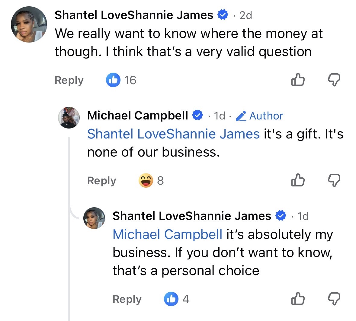 maustermuhle's tweet photo. Somewhat interesting claim from a supporter of Ward 8 Council member Trayon White that the $35,000 he accepted was merely a gift and that people don't have the right to ask about it. 

D.C. ethics law is pretty clear on gifts, especially from people who have city contracts. https://t.co/bbNN1LJYA4