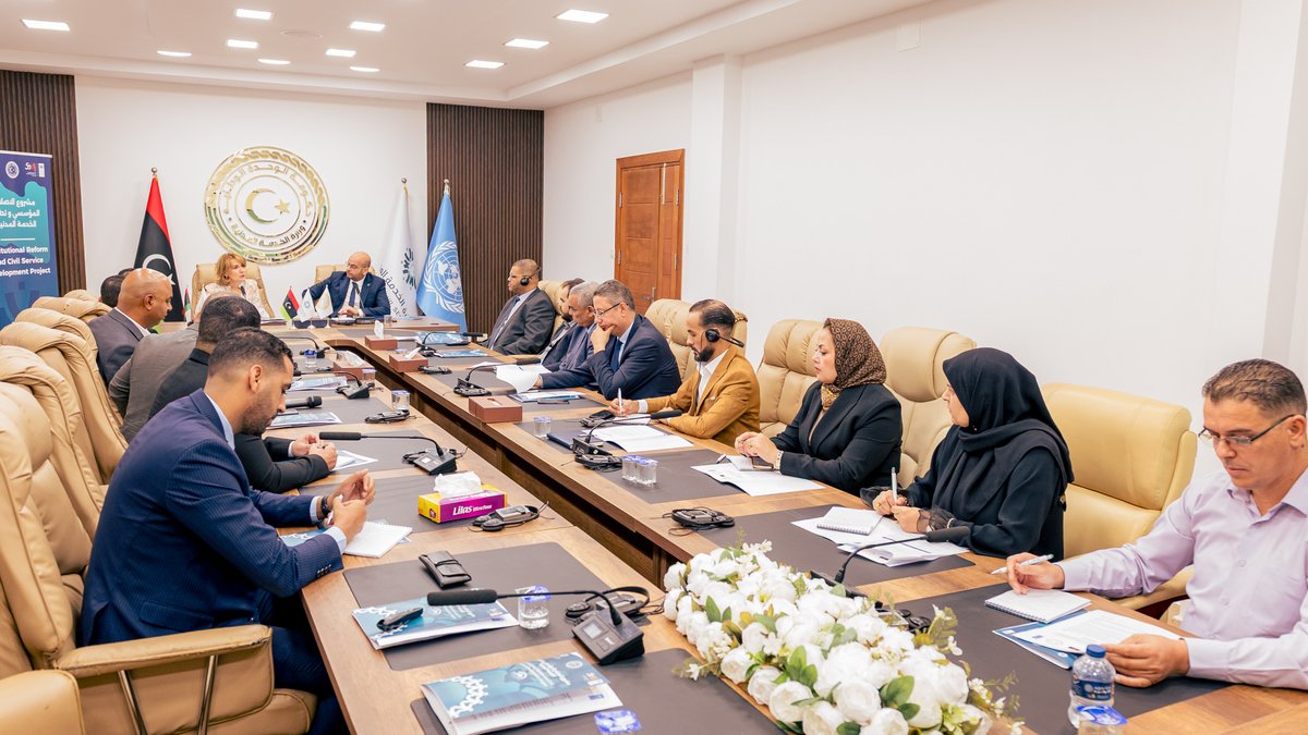 UNDPLibya's tweet photo. Today, the Ministry of Civil Service &amp; @UNDP signed a key agreement to advance civil service reform &amp; strengthen public institutions.
Through this partnership, we support nationally led efforts to build effective, accountable, &amp;responsive institutions for sustainable development. https://t.co/Nvo7o6ziyT