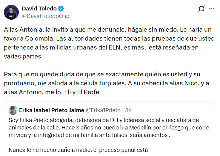 mauricio424's tweet photo. @ErikaIPrieto @luzmamunera @AlirioUribeMuoz @PactoCol @Matador000 @CPueblos_Col @BecerraGabo @albertobemo @PizarroMariaJo @MafeCarrascal @delahozzdice detrás del concepto de líderes sociales se esconden muchas personas de turbias acciones, eso si cuando los empiezan a investigar ahí si no les gusta porque se hacen los perseguidos pero cuando ellos perfilan es su derecho https://t.co/cWoIw1F1FR