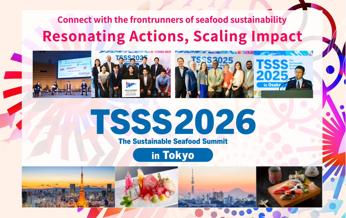 wholechain's tweet photo. Wholechain is heading to Tokyo for The Sustainable Seafood Summit 2026 (TSSS 2026), October 21 to 23 at Tokyo Portcity Takeshiba.

Our Head of Growth, Erin Taylor Cooper, will moderate the panel "End-to-End Traceability for Trust and Integrity" on Thursday, October 22, from 13:20 to 14:40 JST.

The challenges facing seafood supply chains all come back to one question: can you verify where your product came from and how it got to you? The panel will dig into how interoperable, standards-based traceability makes that possible from vessel to market.

TSSS 2026 brings together business leaders, policymakers, researchers and NGOs with a clear focus: turning East Asia, one of the world's largest seafood markets, into an engine of global solutions.

Admission is free with pre-registration. If you'll be in Tokyo, come find Erin and our team.

Register here: https://t.co/nZILlaW0Rn

#TSSS2026 #SustainableSeafood #Traceability
