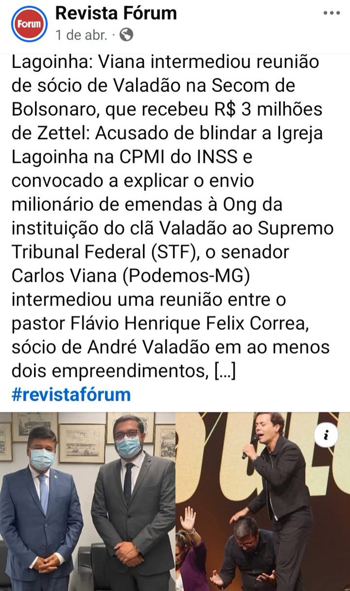 MariaEl38219877's tweet photo. @AndreJanonesMG @carlosaviana Pede a prisão  dele  tb, afinal ...1 https://t.co/8dcRQdPGnd