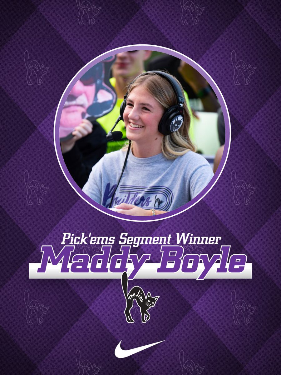 buildersports's tweet photo. Maddy Boyle is your Week 4 Pick'ems Segment Winner on Game Day Live!!!

A perfect 6-0 prediction puts the WBB Freshman as the most accurate guest picker in 2026! 

Tune in on Saturday at 11:45 AM for Game Day Live at the Farney Plaza before Builder Football takes on Avila 🐈‍⬛ https://t.co/7tp8CnUX3G