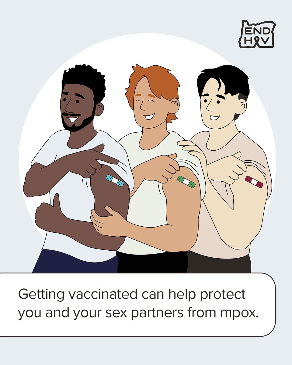 MultCoHealth's tweet photo. 💉💉We try to take care of our sexual health in so many ways, like getting regular STI screenings and using PrEP to prevent HIV infection. If you’re sexually active, getting both doses of the mpox vaccine is another great way to take care of yourself too.

💬 Ask your health care provider about the mpox vaccine at your next visit or check with your pharmacy or local health department.

#Mpox #MpoxVaccine #EndHIVOregon