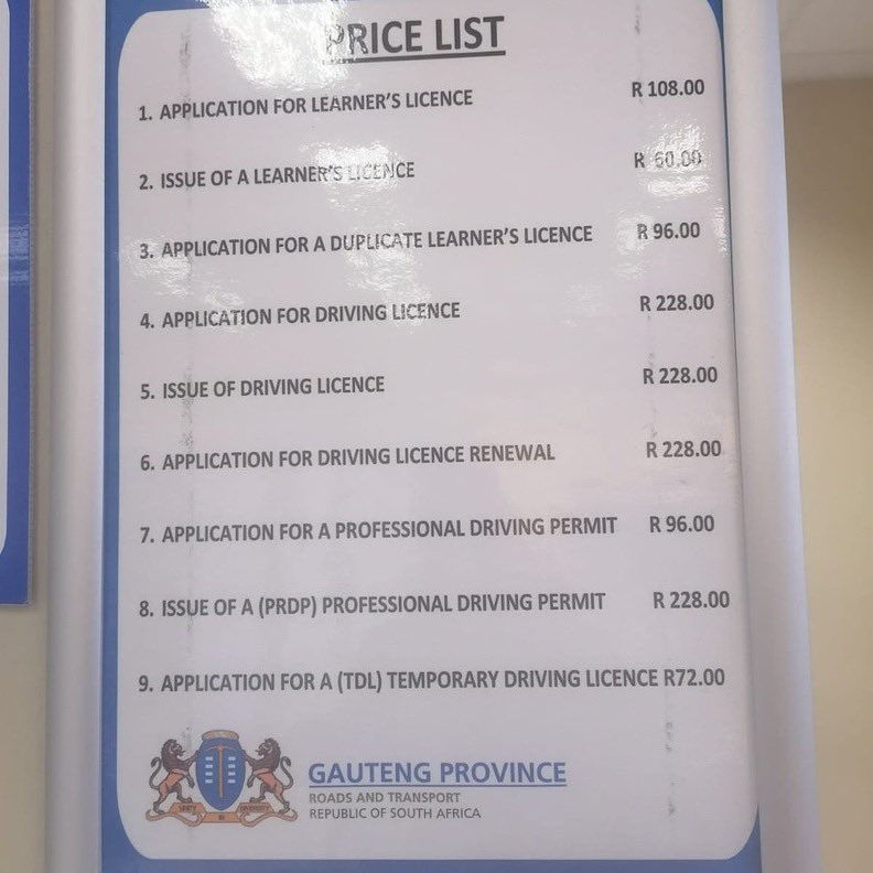 RealKoenaza's tweet photo. Those who pay R10 000 for driver license play with money. 

Make this go viral so others can see. @gpdrt_ #DrKoenaMoabelo https://t.co/aLINnY5Myg