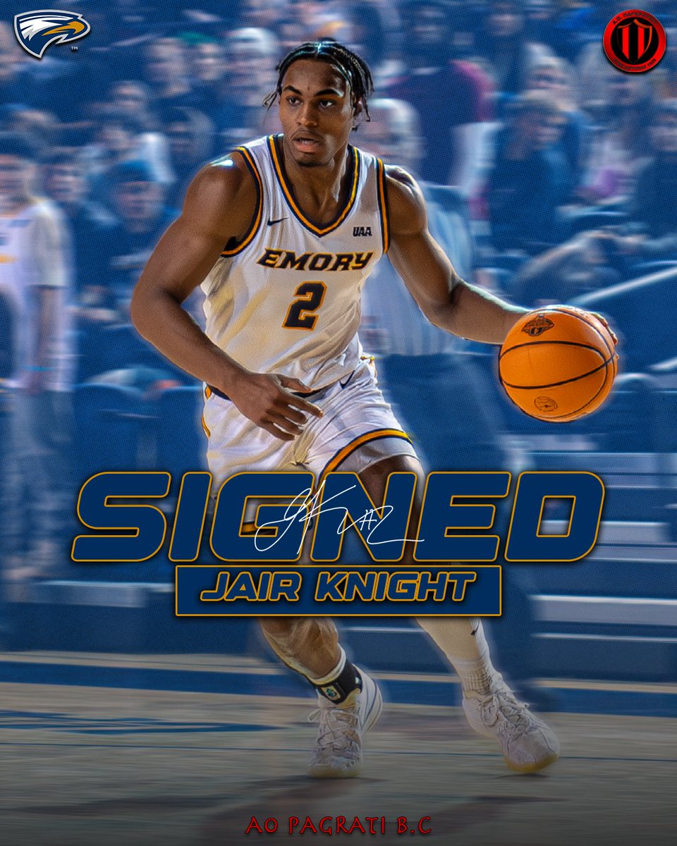 EmoryAthletics's tweet photo. Jair Knight Inks Professional Contract with Greece's A.O. Pagrati

https://t.co/TGm1ai7w7U

#FlyHigher #d3hoops https://t.co/NwhgxcyRvI