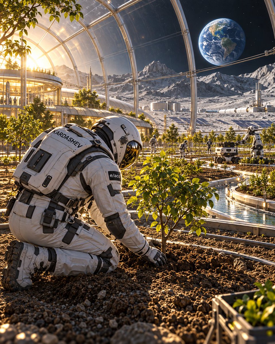 TroyOnChain's tweet photo. imagine being the first person to plant a tree on a world that has never had a forest

thats what makes the kardashev vision worth chasing

enough energy and engineering to give life somewhere new to grow

bullish on a future with more places to call home

e/acc https://t.co/n3suvNO09d