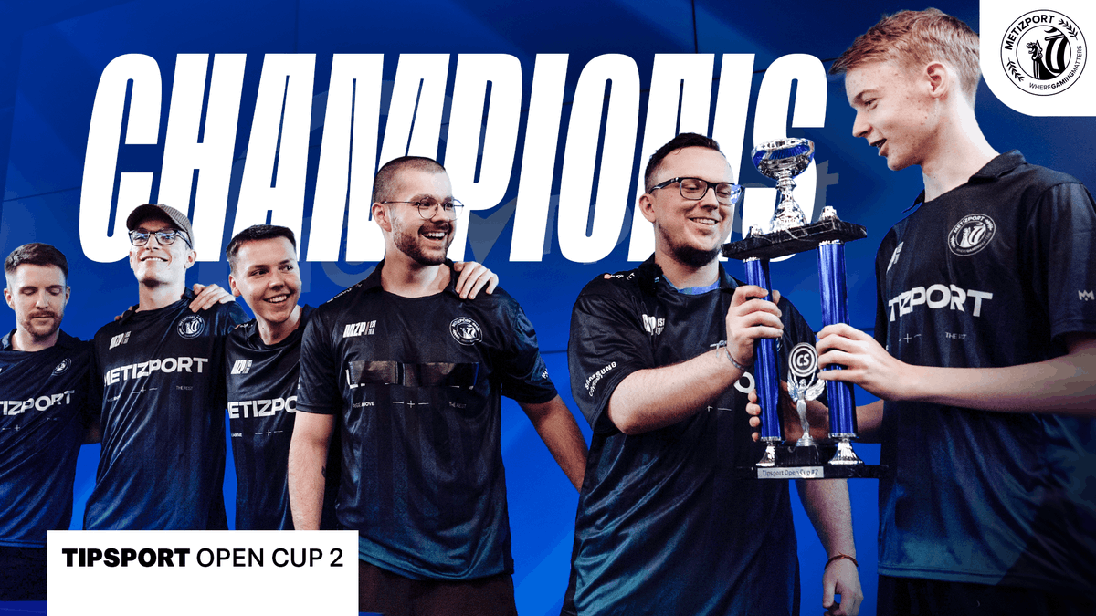 MetizportCS's tweet photo. Tipsport Open Cup 2 champions. 🏆
The first of many.

Full vlog below 👇 https://t.co/lRlOVLmtVg