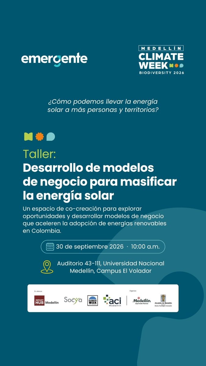 Osced14's tweet photo. @jbotanicomed @acimedellin @impacthub_med @SomosSocya @upbcolombia @idi_isaac @anacescudero Avanza #ClimateWeekMedellin Desarrollo de modelos de negocio para #TransicionEnergetica Justa #Colombia Despliegue territorial de soluciones #EnergiaRenovable con @polentjcol Cc @MedellinUNAL @upbcolombia @idi_isaac @desderectoria @anacescudero #CilmateWeek .@impacthub .@ruta_n https://t.co/xrVvlelXxJ