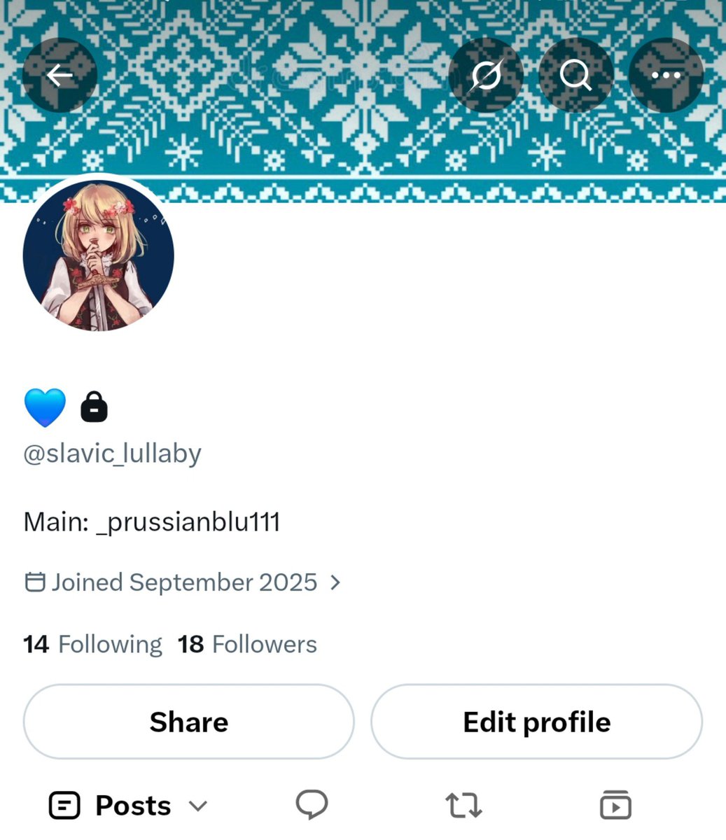 _prussianblu111's tweet photo. Hi, I need to deactivate my main account for a bit and overall I'd like to keep this one strictly political, but if you feel like, you can follow me on @slavic_lullaby I'll follow you back of course  ⊹ ˖ Ი𐑼
Not accepting any random, anon accounts tho. https://t.co/gSjTxdcq4B