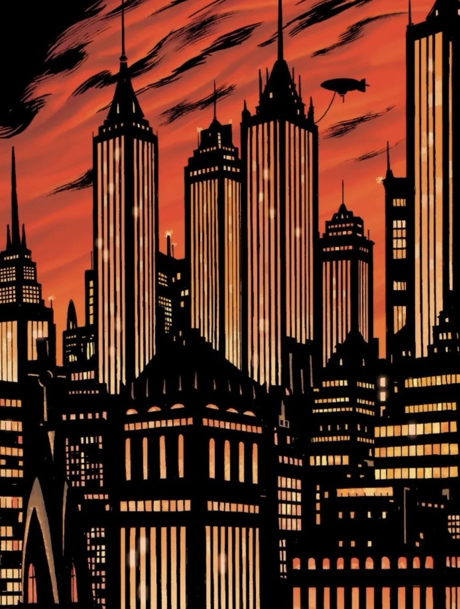 gietzschean's tweet photo. Gotham City skyline with towering art deco and gothic architecture https://t.co/vmg4cayhtn