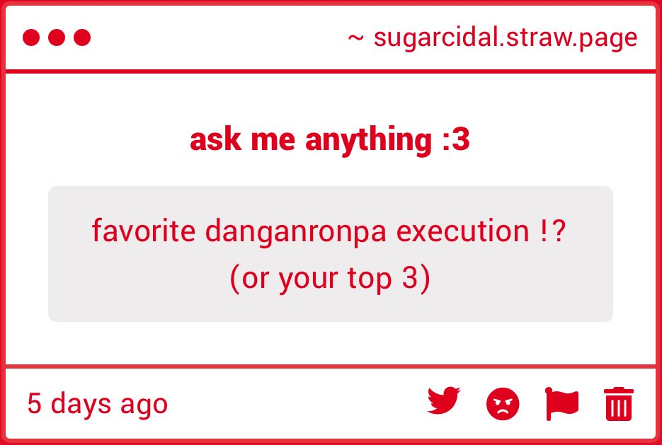 sugarcidals's tweet photo. ooohhhhh interesting question. my favorite would be... kaede's execution 🙂‍↕️🙂‍↕️ https://t.co/OnjYSWtqpM