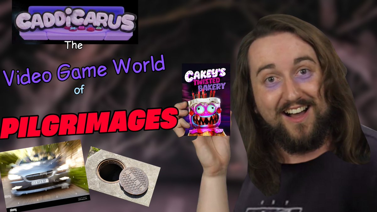inkbower's tweet photo. Had a dream @Caddicarus made a youtube series where he went on a multiple day Pilgrimage to get a fucking video game about cake. In the final stretch of the journey he had to avoid being hit by multiple cars in a sewer system. https://t.co/insqADs4ju