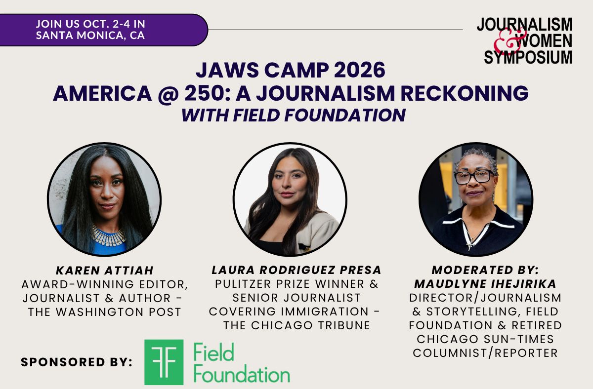 FieldFoundation's tweet photo. The Field Foundation is excited to take the “America @ 250: A Journalism Reckoning” conversation we started in July on the road!

If you're attending @womenjournos 2026 Conference in Santa Monica this weekend, please join us for our panel— 12PM SAT., OCT. 3 @hyattcentric Delfina. https://t.co/S75ARIEltD