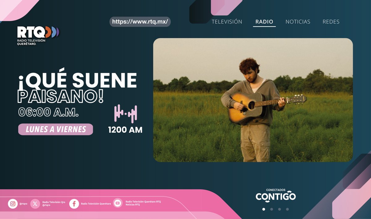 rtqro's tweet photo. #RadioJalpan 📻
No te pierdas de estas increíbles transmisiones. Escucha de #Lunes a #Viernes #Quesuenepaisano.
📌 A las 6:00 a.m.
📻 Por 1200 AM Jalpan de Serra
📲 https://t.co/a05LO22ZzQ
#RTQRadio #Querétaro #ConectadosContigo #RTQ #NoticiasRTQ #Quesuenepaisano https://t.co/KpS3ve5CNm