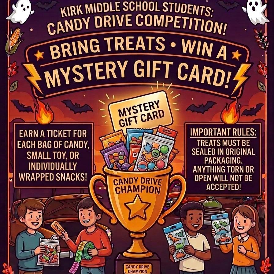 GeorgeKirkMS's tweet photo. We have our 2nd annual Trunk or Treat event coming up on October 28th! See the flyer for details and for information about candy donations for those who want to participate. https://t.co/GMnAWK9rAu