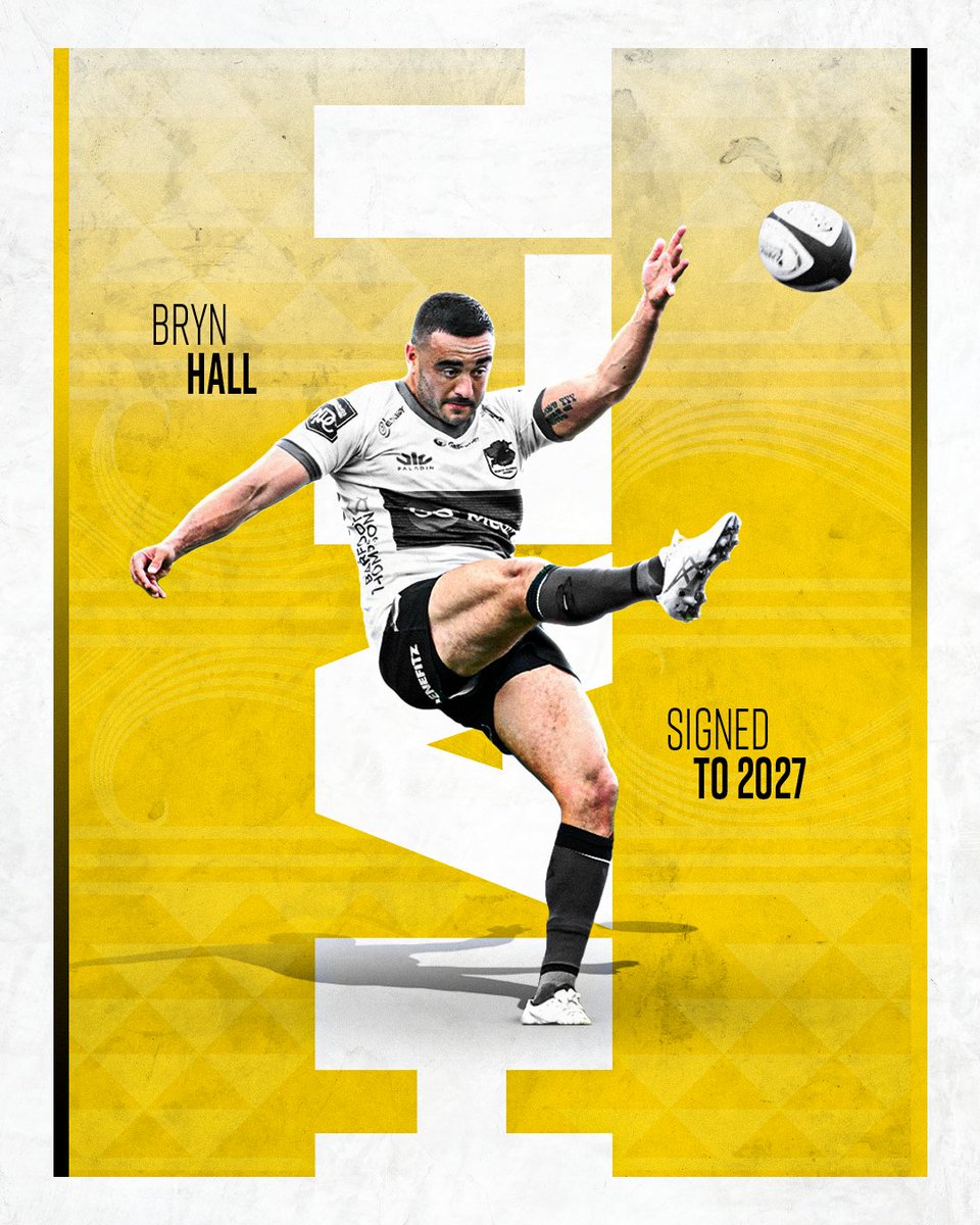 Hurricanesrugby's tweet photo. The Hurricanes are pleased to confirm the signing of six-time Super Rugby champion Bryn Hall ahead of the 2027 Super Rugby Pacific season.

Full details: https://t.co/2CD8oVW4Os https://t.co/7d5sVghzge