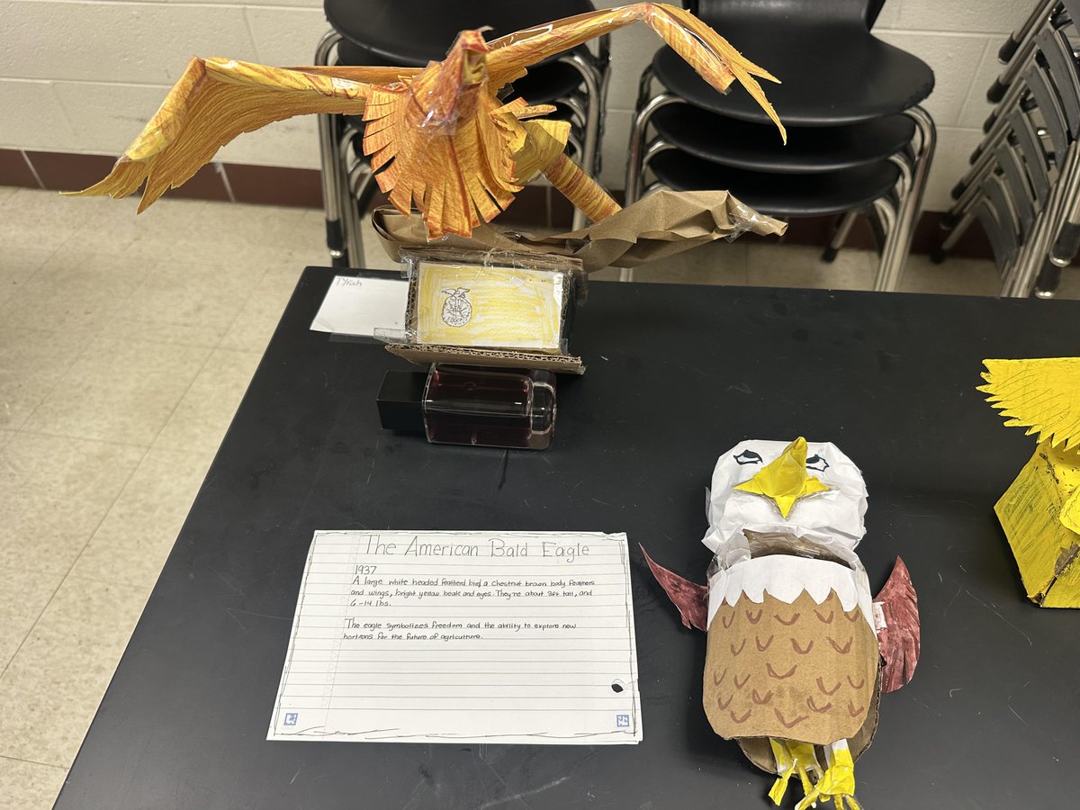 GeorgeKirkMS's tweet photo. Students in our FFA classes presented their projects today and worked through critiquing progress in small groups. Students were proud to show off their hard work! https://t.co/cqFBzN3jtH