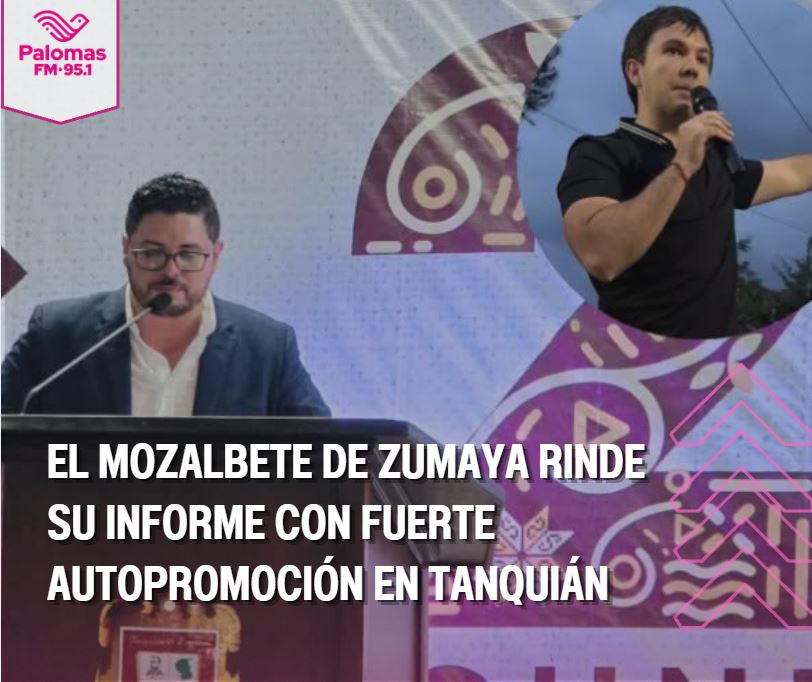 FmPalomas's tweet photo. 🏛️ El "mozalbete" de Zumaya rinde su informe con autopromoción en Tanquián. Jonguitud presume "el rumbo correcto" mientras el municipio se desangra entre atraso e inseguridad. Alineado a su padrino, ha aislado a Tanquián. ⚠️https://t.co/xEOVdNGn6m https://t.co/UrOqXATMrS