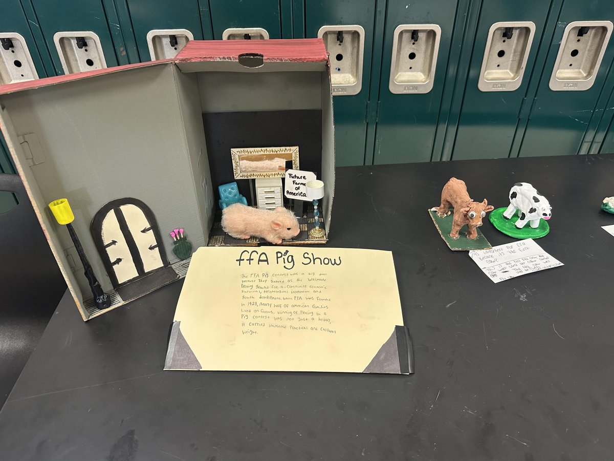GeorgeKirkMS's tweet photo. Students in our FFA classes presented their projects today and worked through critiquing progress in small groups. Students were proud to show off their hard work! https://t.co/cqFBzN3jtH