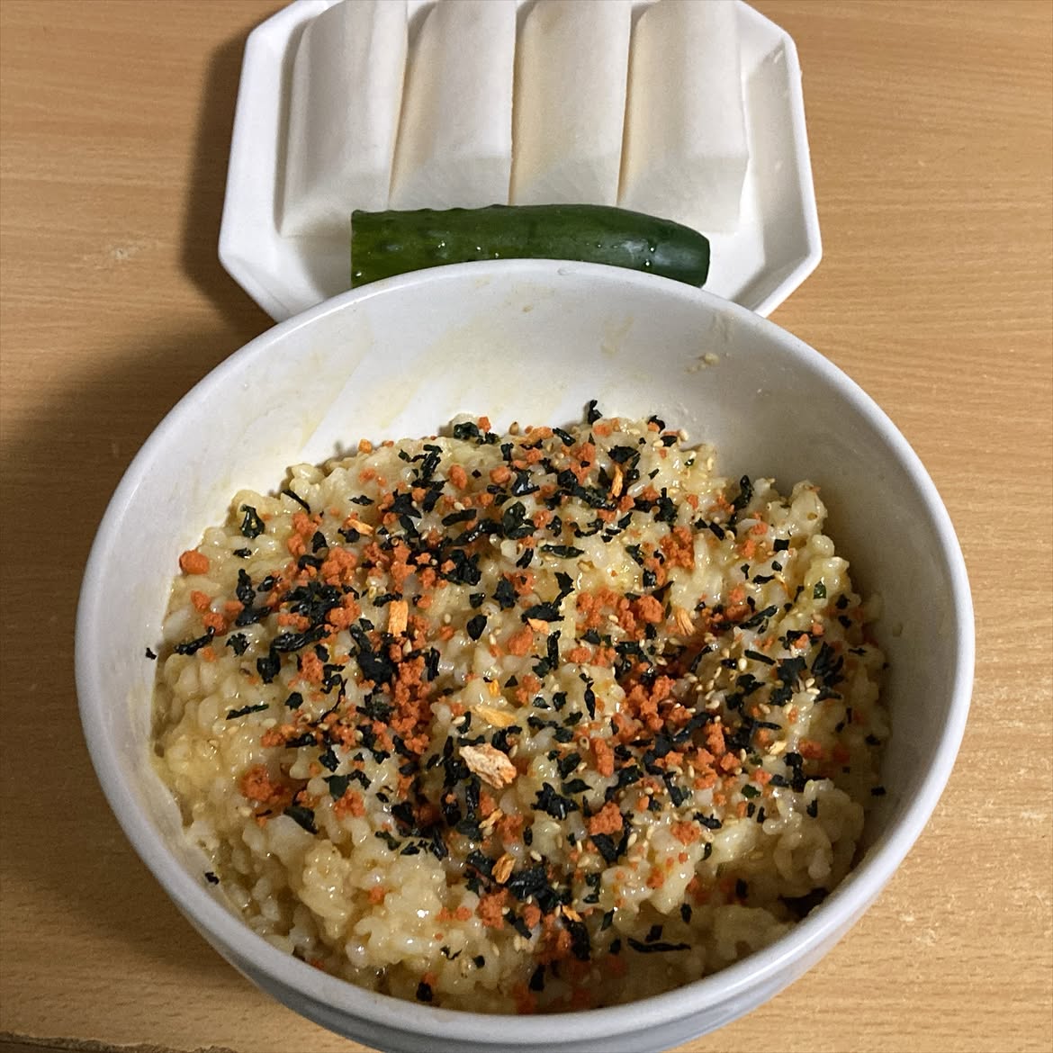 bjjtaro's tweet photo. #四毒抜き
#グルテンフリー

朝食

玄米卵かけ鮭明太ごはん　ぬか漬け https://t.co/AASAUV5KKG