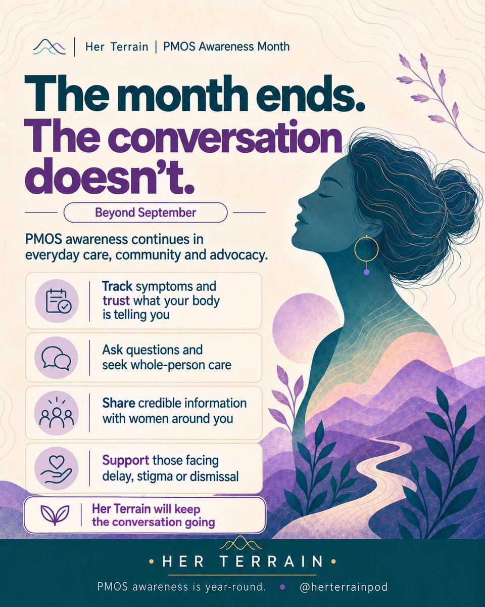 herterrainpod's tweet photo. September may be ending, but the conversation continues. 💜
Let’s keep raising awareness, sharing knowledge, and making space for women to be heard. 🌿
The work doesn’t stop here. 💜
#pcosawarenessmonth
#pmosawarenessmonth
#womenshealth
#pcos #fyp https://t.co/XpfWU2cdvm