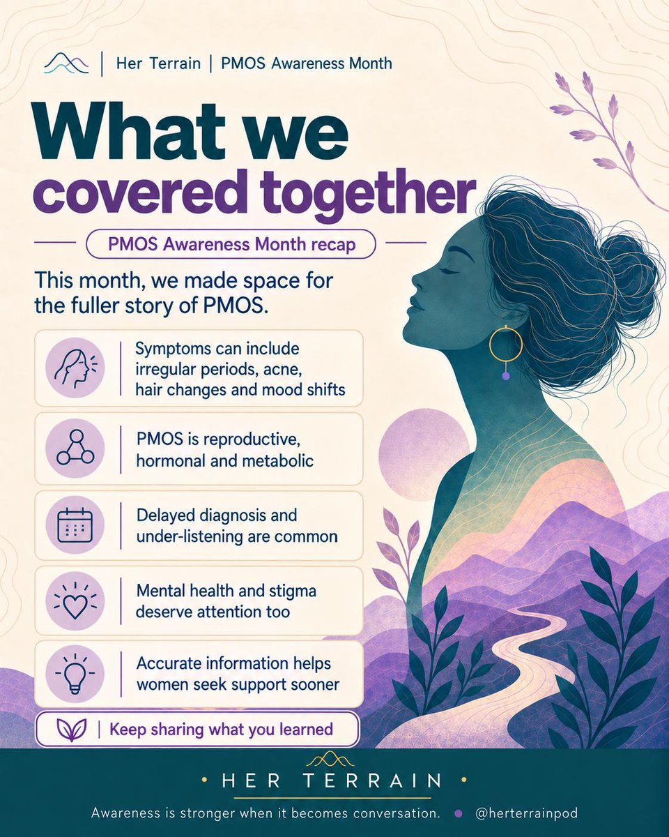 herterrainpod's tweet photo. September may be ending, but the conversation continues. 💜
Let’s keep raising awareness, sharing knowledge, and making space for women to be heard. 🌿
The work doesn’t stop here. 💜
#pcosawarenessmonth
#pmosawarenessmonth
#womenshealth
#pcos #fyp https://t.co/XpfWU2cdvm