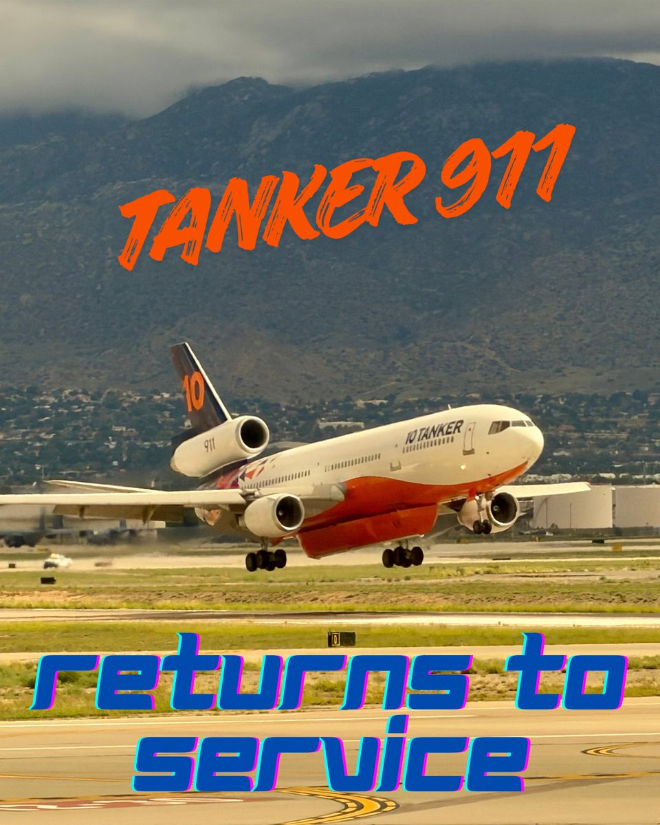 Ten_Tanker's tweet photo. Tanker 911 Returns to Service! The last of our fleet to return is back in business and #ReadyToServe. 🙌🔥 https://t.co/FNjNAlQ9d9