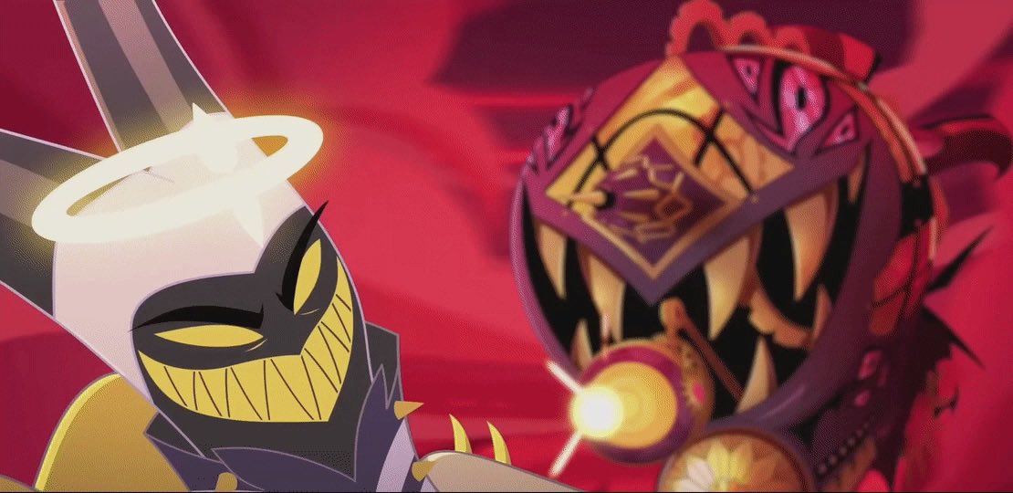 AdamTheFirstDic's tweet photo. Yall remember this scene?  Because i hope so

You realise i killed Sir Pentious (serpent in name)? Yknow like the serpent in eden?

Found it funny no one talked about it

#adamhazbin #adahazbinhotel https://t.co/V8vpjraLa5