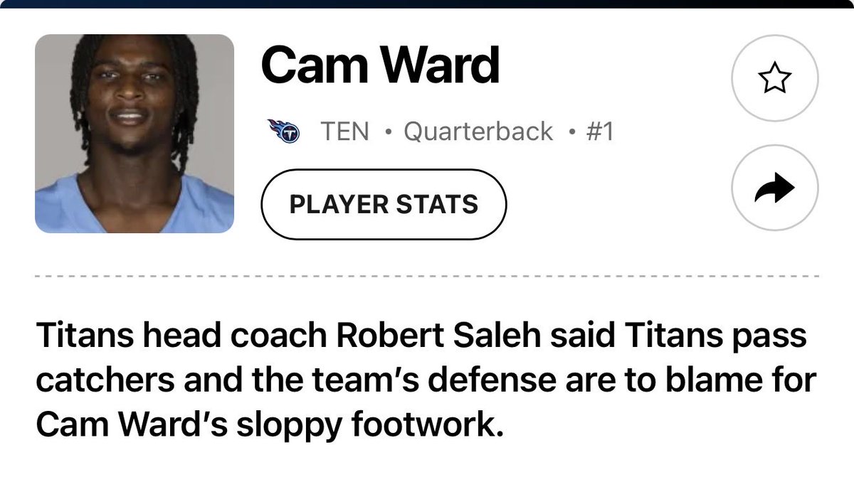 CW_Crouse's tweet photo. Real headline on Cam Ward https://t.co/q6PAJYsc0q